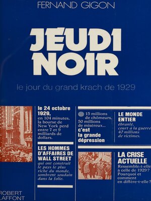 cover image of Jeudi noir